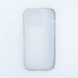 フラワーリング スマホカバー シンプルフレーム SC14P001-GY(グレー) (iPhone 14 Pro用)