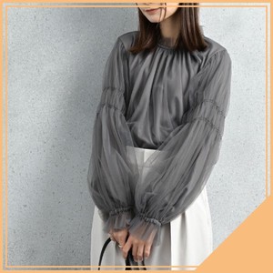 [SD Gathering] Button Shirt/Blouse Tulle High-Neck