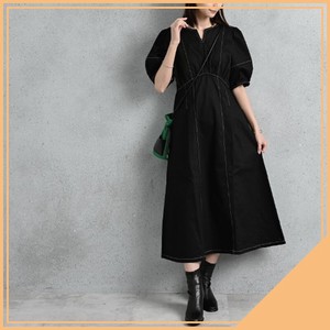 [SD Gathering] Casual Dress Lantern Sleeve Assortment One-piece Dress