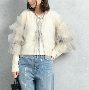 [SD Gathering] Button Shirt/Blouse Front/Rear 2-way Ruffle Tulle