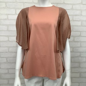 T-shirt Sheer Sleeve Pullover Cut-and-sew