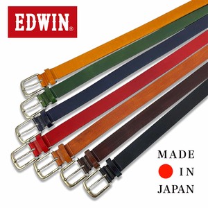 定番商品　EDWIN　30mm幅プレーンベルト　手染め　日本製