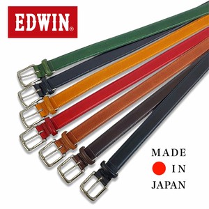 定番商品　EDWIN　30mm幅　フェザー加工ベルト　手染め　日本製