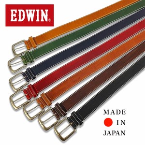 定番商品　EDWIN　35mm幅　シングルステッチベルト　手染め　日本製