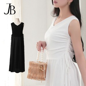 Casual Dress Gathered Flare One-piece Dress Drawstring 2024 Spring/Summer