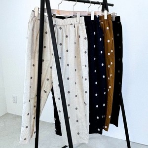 Full-Length Pant Waist Wide Pants Ladies' Polka Dot