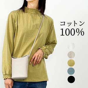 T-shirt Pullover Long Sleeves T-Shirt High-Neck Turtle Neck Ladies' Cut-and-sew