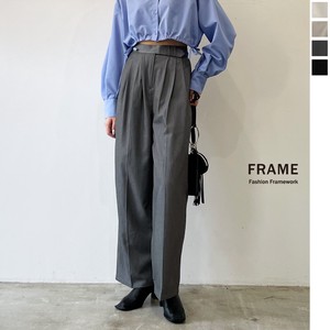 Button Shirt/Blouse Twill Wide Pants 【2024NEW】