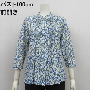 Button Shirt/Blouse Floral Pattern Honeycomb
