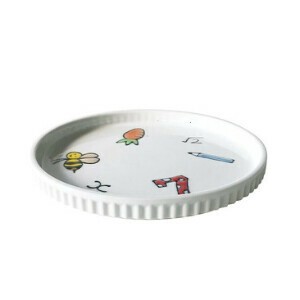 【日本製】数字あそび　ギアプレート（中）【波佐見焼 食育】