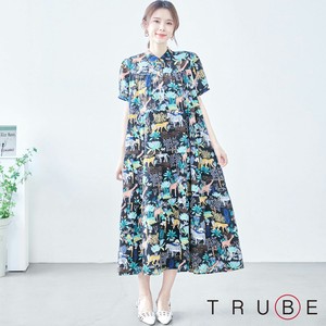 Casual Dress A-Line L One-piece Dress M 【2024NEW】