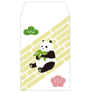 《日本製/Made in Japan》[定番アイテム]ぽち袋-熊猫と松竹梅
