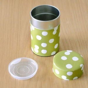 《日本製/Made in Japan》[定番アイテム]茶筒（小）-抹茶白玉