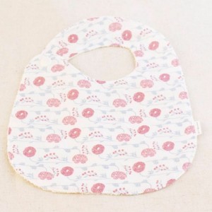 婴儿围兜 刺绣 双层纱布 日本制造