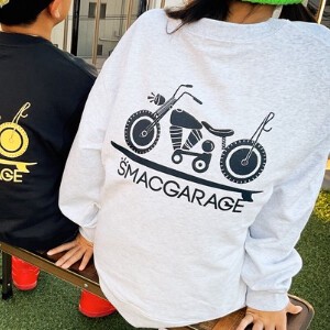 予約商品【smacGarage】オリジナル　スウェット　13.4oz　ユニセックス　ホワイト