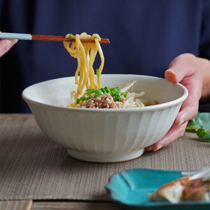 【益子焼】ラーメンどんぶり（平） kinari