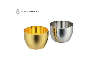 メイド・イン・ツバメ　ステンレス製　ぐい飲み　100ml　ペアーセット　TM-030