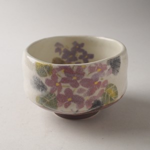 Mino ware Japanese Teacup Mini Matcha Bowl Hydrangea Made in Japan