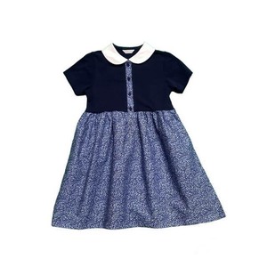 Kids' Casual Dress Floral Pattern One-piece Dress Switching 100 ~ 140cm Made in Japan