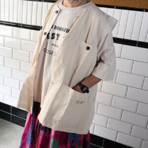 Vest/Gilet Collarless Ripstop