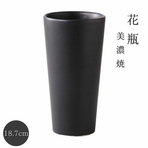 [ギフト] スクエアー花瓶(小)黒 日本製 美濃焼