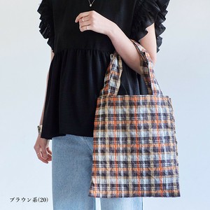 Tote Bag Check Pattern with Divider Pocket [2024 NEW]