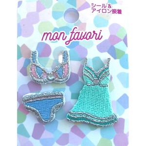 【SALE】ワッペン　ゆめかわ/ランジェリー　大人かわいい　アイロンワッペン　デコ　ワッペンワーク