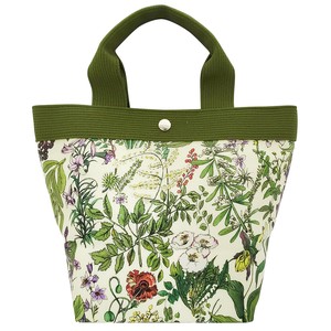 Tote Bag Garden Tote Bag Small Floral Pattern Ladies' Botanica Green Made in Japan