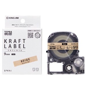 TEPRA PRO Tape Cartridge Kraft Label (White Ink)