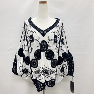 Button Shirt/Blouse Dolman Sleeve Pullover Sleeve Embroidered 2024 Spring/Summer
