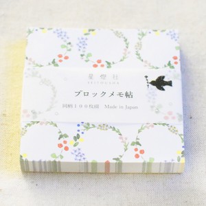 Memo Pad Spring/Summer Bouquet Of Flowers M Made in Japan