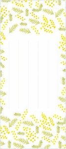 Memo Pad Spring/Summer Mimosa M Ippitsusen Letterpad Made in Japan