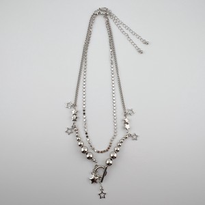 Silver Chain Necklace Star