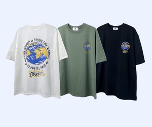 【2024春夏新作】地球イラストTシャツ