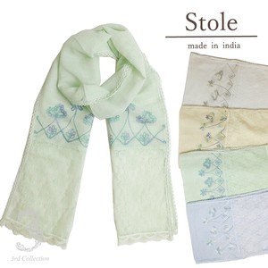 Stole Made in India Embroidered Stole 2024 Spring/Summer