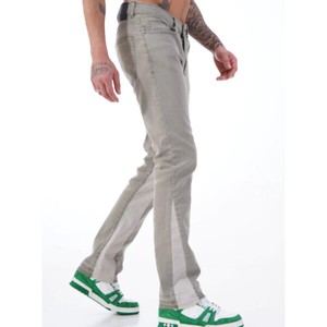 Full-Length Pant Bicolor Stretch Denim Pants