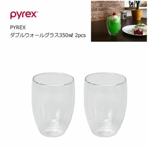 パイレックス PYREX ダブルウォール グラス 350ml 2個組  パール金属 CP-8539 タンブラ
