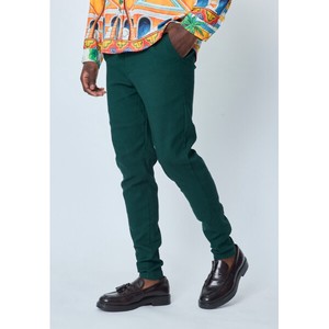 Full-Length Pant Plain Color Slim Tapered Pants