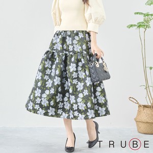 Skirt Floral Pattern L L size Flare Skirt 【2024NEW】