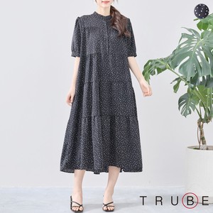 Casual Dress L One-piece Dress Tiered Polka Dot 【2024NEW】