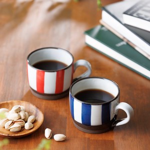 【オリジナル】マグカップ　手描きライン　日本製　波佐見焼　カフェ　マグカップ　父・母の日　コーヒー