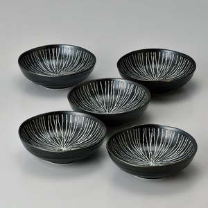 美浓烧 大钵碗 碟子套装 5张 日本制造