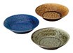Mino ware Main Plate 3-pcs pack 3-colors Made in Japan