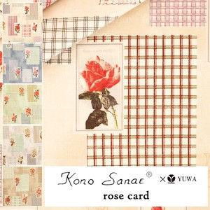 有輪商店 YUWA こうの早苗さん シャーティング  ”rose card” [A:Beige] / 全5色 /生地 布/KS24-002