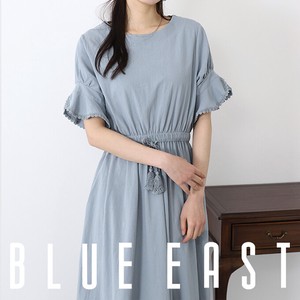 Casual Dress Lace Sleeve One-piece Dress Drawstring 2024 NEW