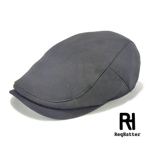 【年間品】ReqHatterブラックスウェットハンチング　ヤング帽子