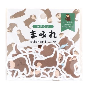 WORLD CRAFT Planner Stickers Sticker Otter Animals Mamire Series Flake Seal