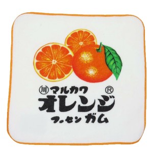 【ハンドタオル】マルカワフーセンガム オレンジ やわらかミニタオル