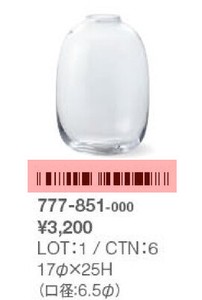 777−851−000　Ballon＿17φ25H　CLEAR