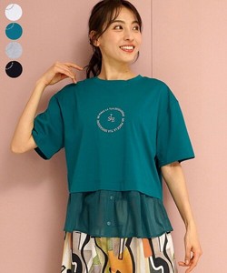 T-shirt Embroidered Switching 【2024NEW】